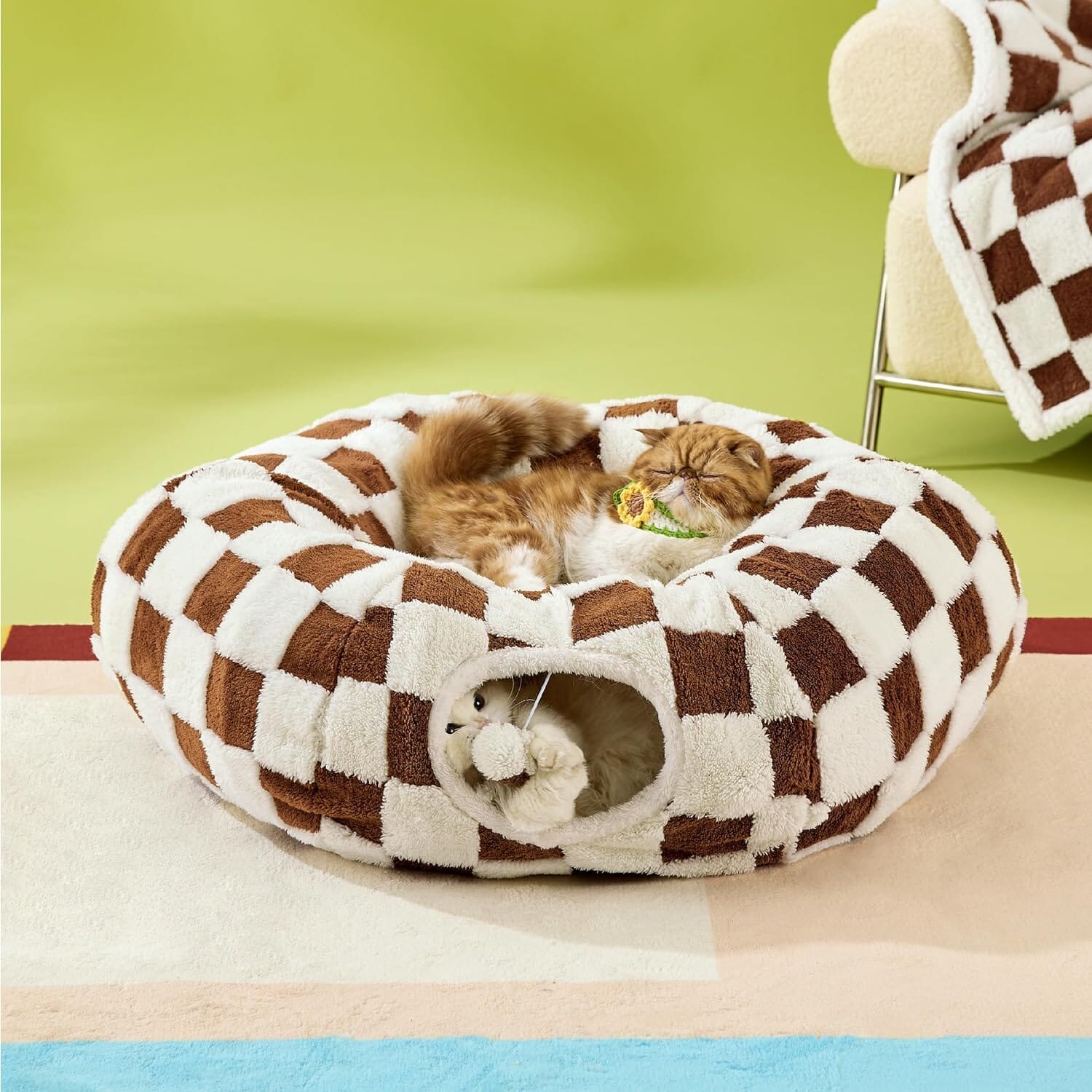 Chic 2-In-1 Cat Tunnel Bed