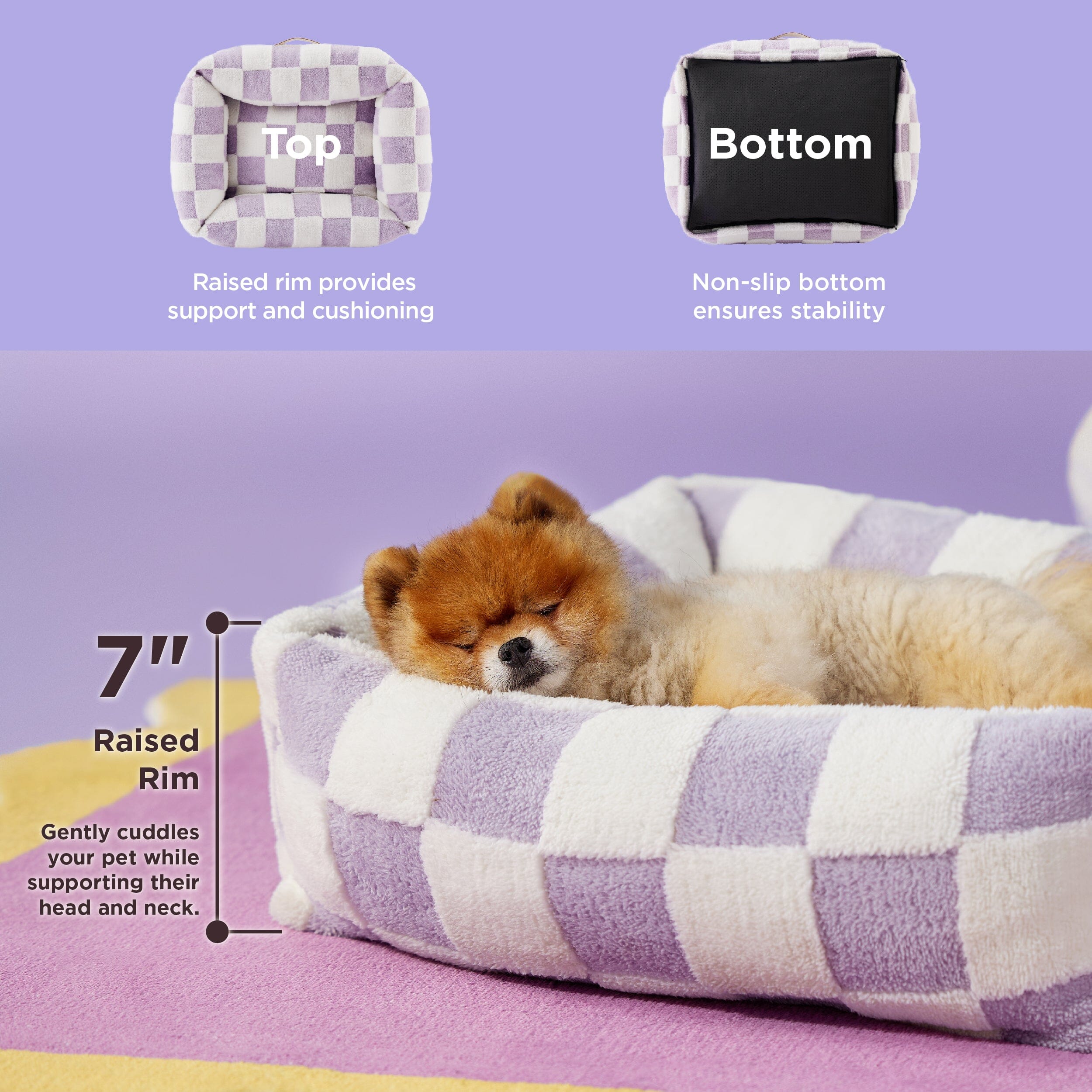 Chic Rectangle Pet Bed