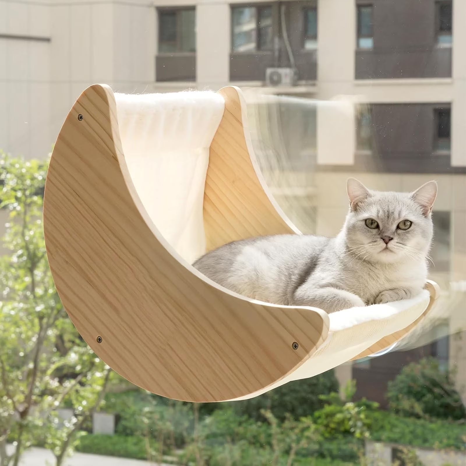 Cat Window Perch Moon Hammock Bed